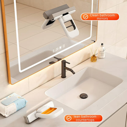 Mini Foldable Desktop Mop – Portable Handheld Sponge Cleaner for Kitchen, Bathroom Tiles & Small Spaces